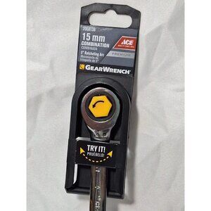 GearWrench  Professional  15 mm METRIC Combination Wrench, Ratcheting, #2068138